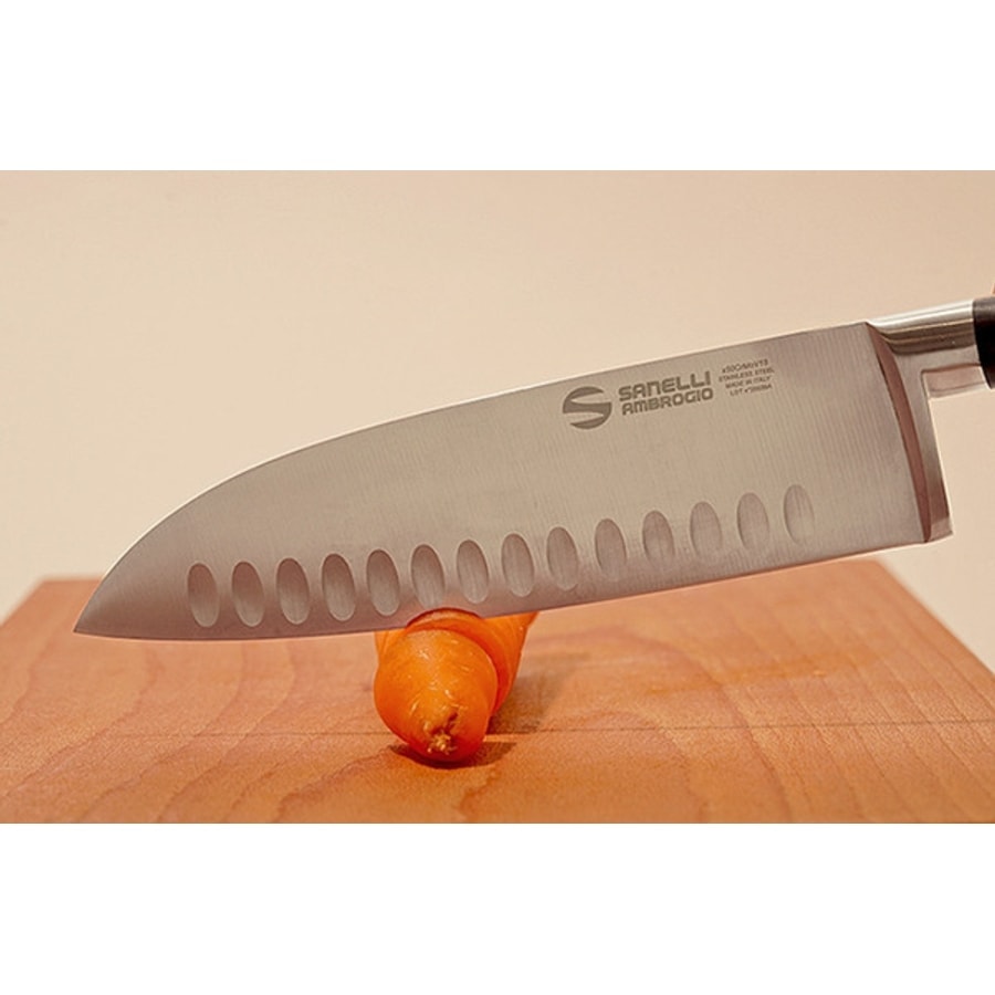 SANELLI AMBROGIO 山里尼 CHEF 鍛造三德刀18CM 日式主廚刀(158年歷史、義大利工藝美學文化必備)