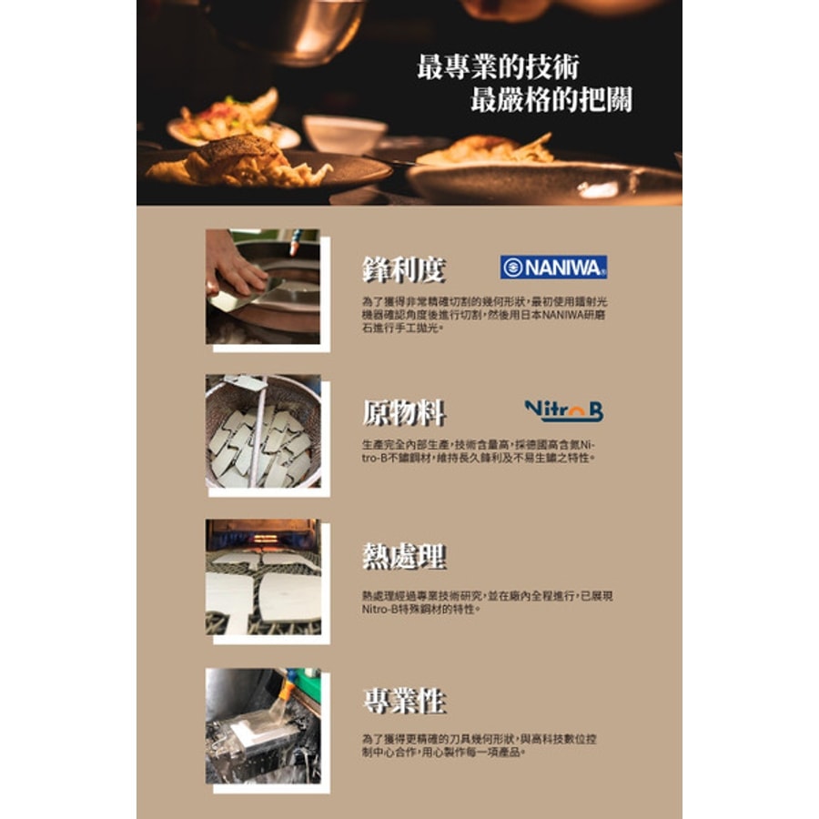 CORTELLO SANELLI 山尼里 CHEF 義大利片刀 主廚刀 18cm