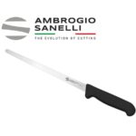 【SANELLI 義大利製 SUPRA 超窄火腿刀 28cm】火腿刀 切肉刀 火腿28CM