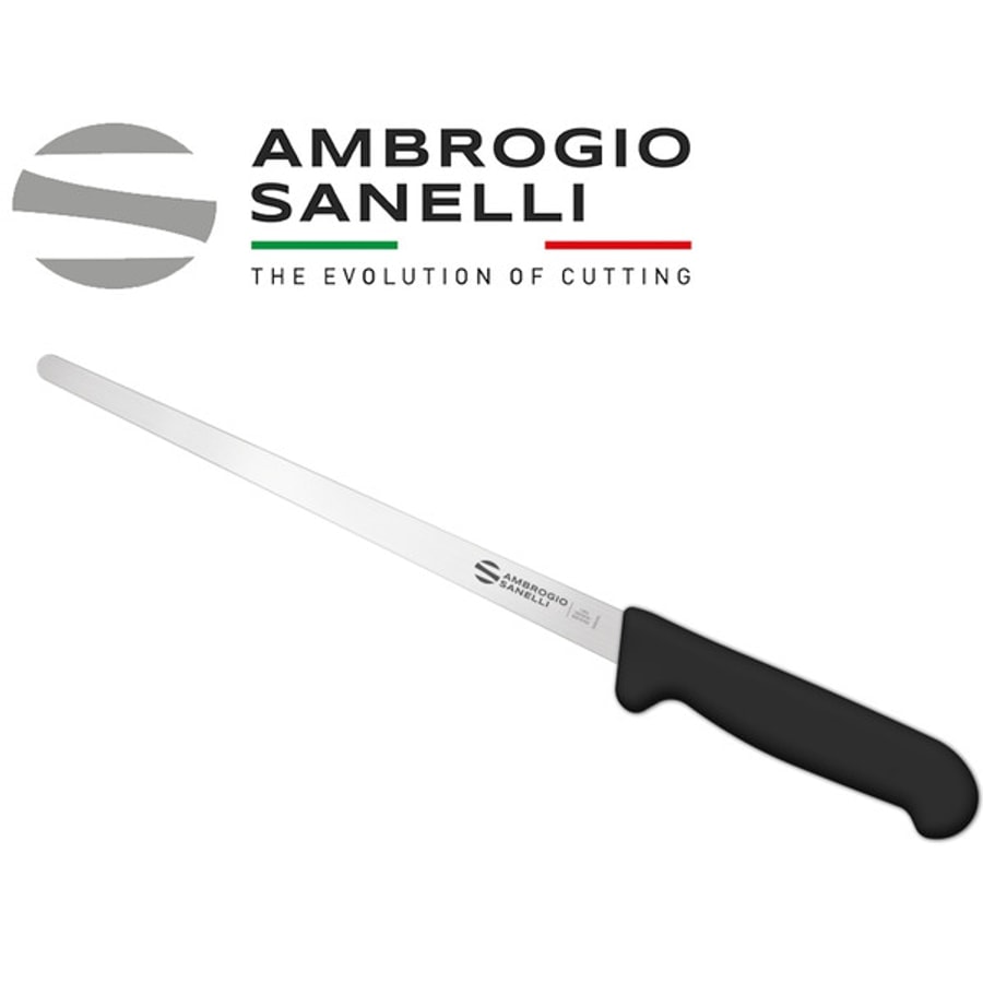 【SANELLI 義大利製 SUPRA 超窄火腿刀 28cm】火腿刀 切肉刀 火腿28CM