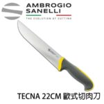 T309022Y SANELLI 山尼里 TECNA 止滑 歐切肉刀 22cm 黃
