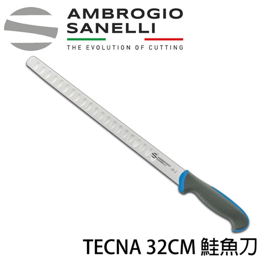 T356032L SANELLI 山尼里 TECNA 打凹槽鮭魚刀 32cm