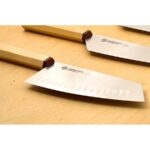 【義大利SANELLI 2024年新上市 】 Hexagon系列 楓木柄 台灣菜刀18cm(雙刃)