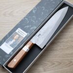 fujiwara-g210sk-njy-2 藤原照康 梨地 牛刀210mm 白紙1號鋼 無口金洋柄