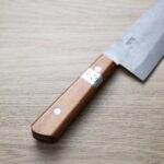 fujiwara-g210sk-njy-3 藤原照康 梨地 牛刀210mm 白紙1號鋼 無口金洋柄