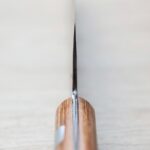 fujiwara-g210sk-njy-4 藤原照康 梨地 牛刀210mm 白紙1號鋼 無口金洋柄