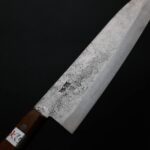 fujiwara-g210sk-njy-5 藤原照康 梨地 牛刀210mm 白紙1號鋼 無口金洋柄