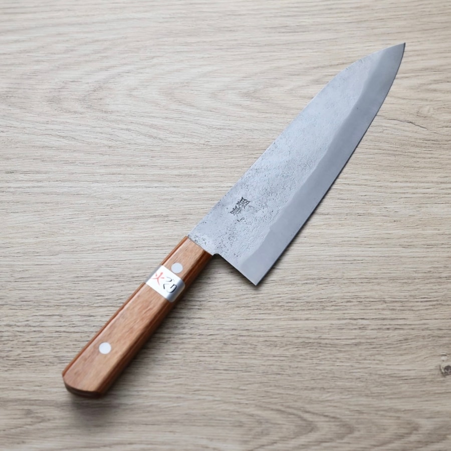 fujiwara-g210sk-njy 藤原照康 梨地 牛刀210mm 白紙1號鋼 無口金洋柄