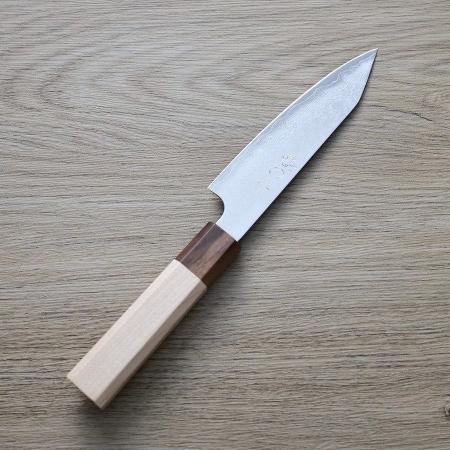 hatono-p135-g3 鳩野憲志朗 蔬果刀 135mm 銀三鋼 大馬士革