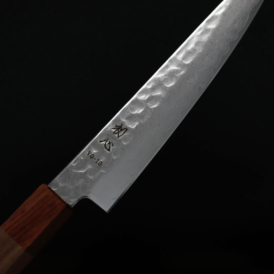hatukokoro-p150-vg10-dt-5 初心 蔬果刀150mm VG10鋼<br>大馬士革鎚目