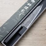 初心 流冰 牛刀 210mm<br>SG2鋼 黑染大馬士革