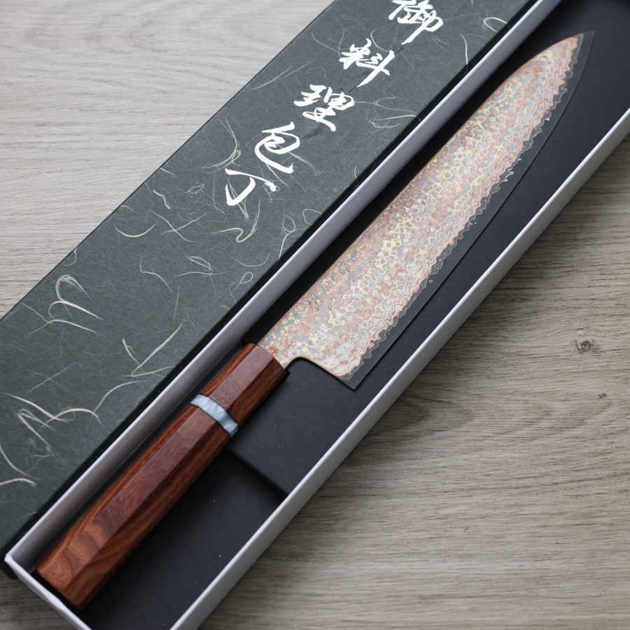 hk-g240-ak-ht-2 初心 火鳥 牛刀 240mm 有色青紙鋼