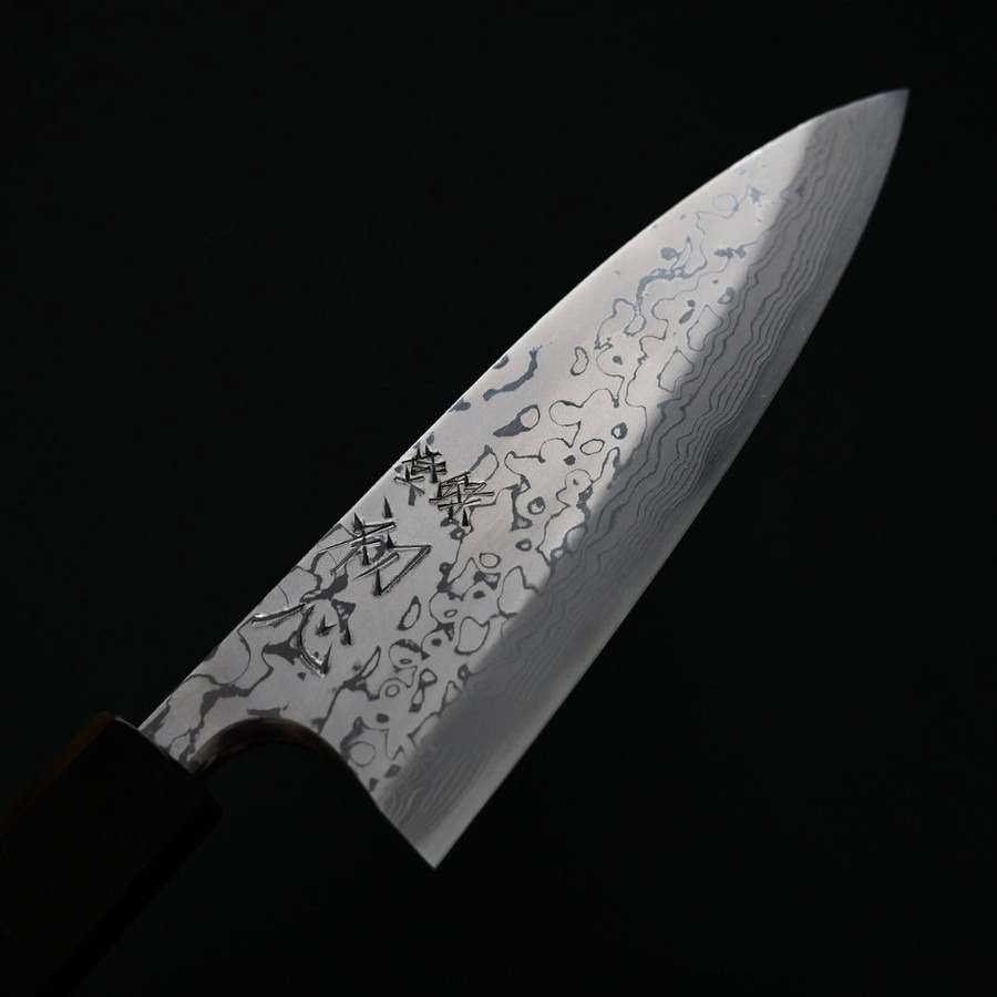 hkyauji-deba-150ak-6 初心x彌氏良寬 出刃 150mm<br>青紙鋼 墨流