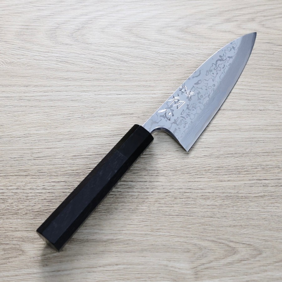hkyauji-deba-150ak 初心x彌氏良寬 出刃 150mm<br>青紙鋼 墨流