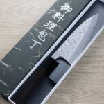 初心x彌氏良寬 出刃 165mm 青紙鋼 墨流
