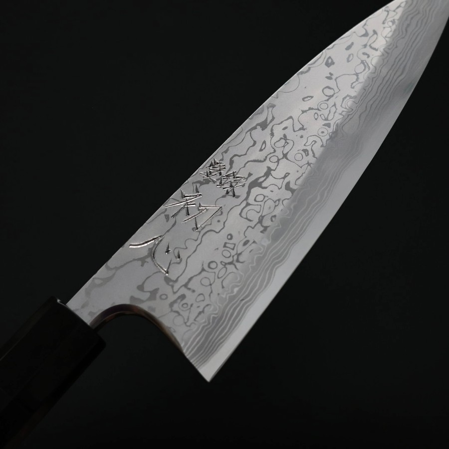 hkyauji-deba-180ak-6 初心x彌氏良寬 出刃 180mm 青紙鋼 墨流