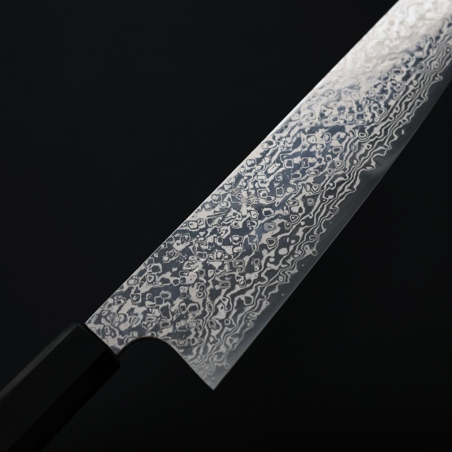 hkyauji-g240-ats-5 初心x彌氏良寬 銀河 牛刀 <br>240mm ATS34鋼 大馬士革