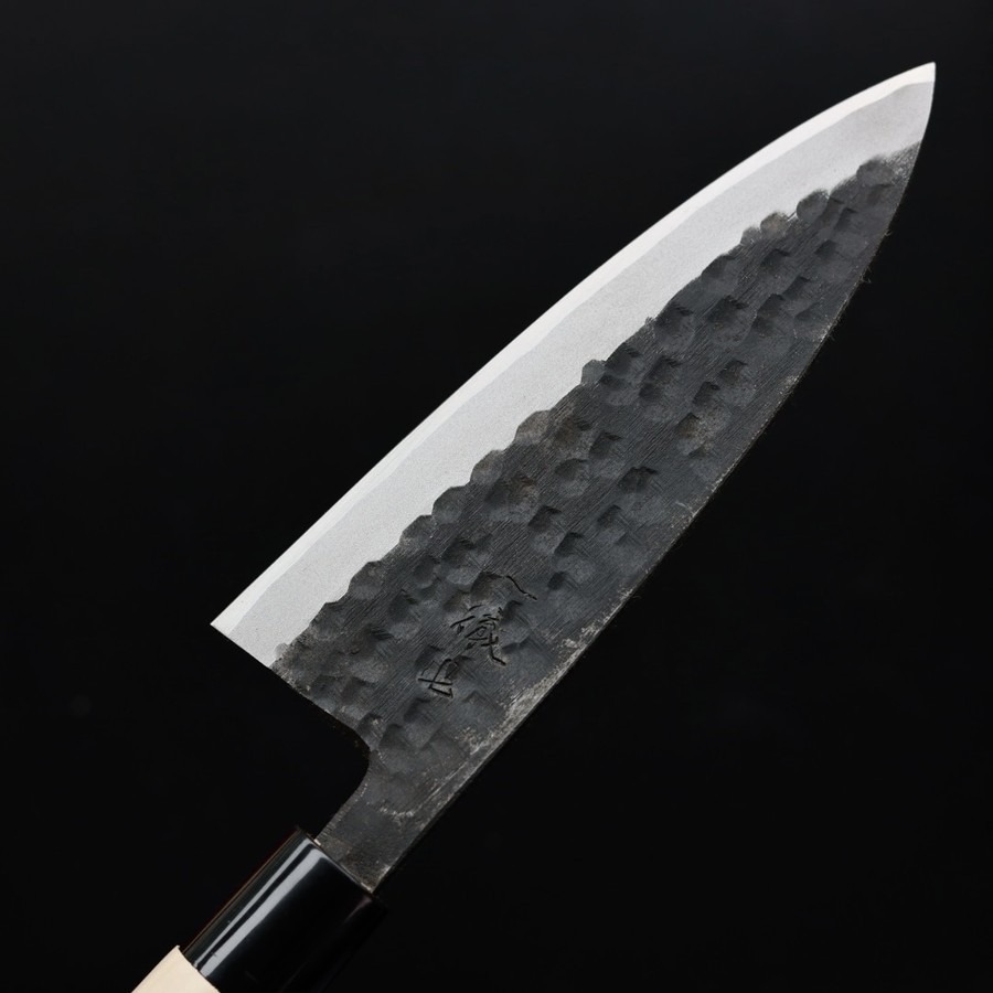 it-deba165kl-6 一徹 出刃 165mm 白紙鋼 黑打/左手用