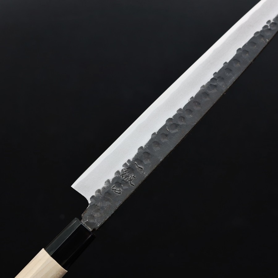 it-yanagiba-270kl-6 一徹 柳刃 270mm 白紙鋼 黑打/左手用