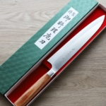kamo-gyuto-vg10240-2 加茂勝康 牛刀 240mm VG10鋼<br>大馬士革