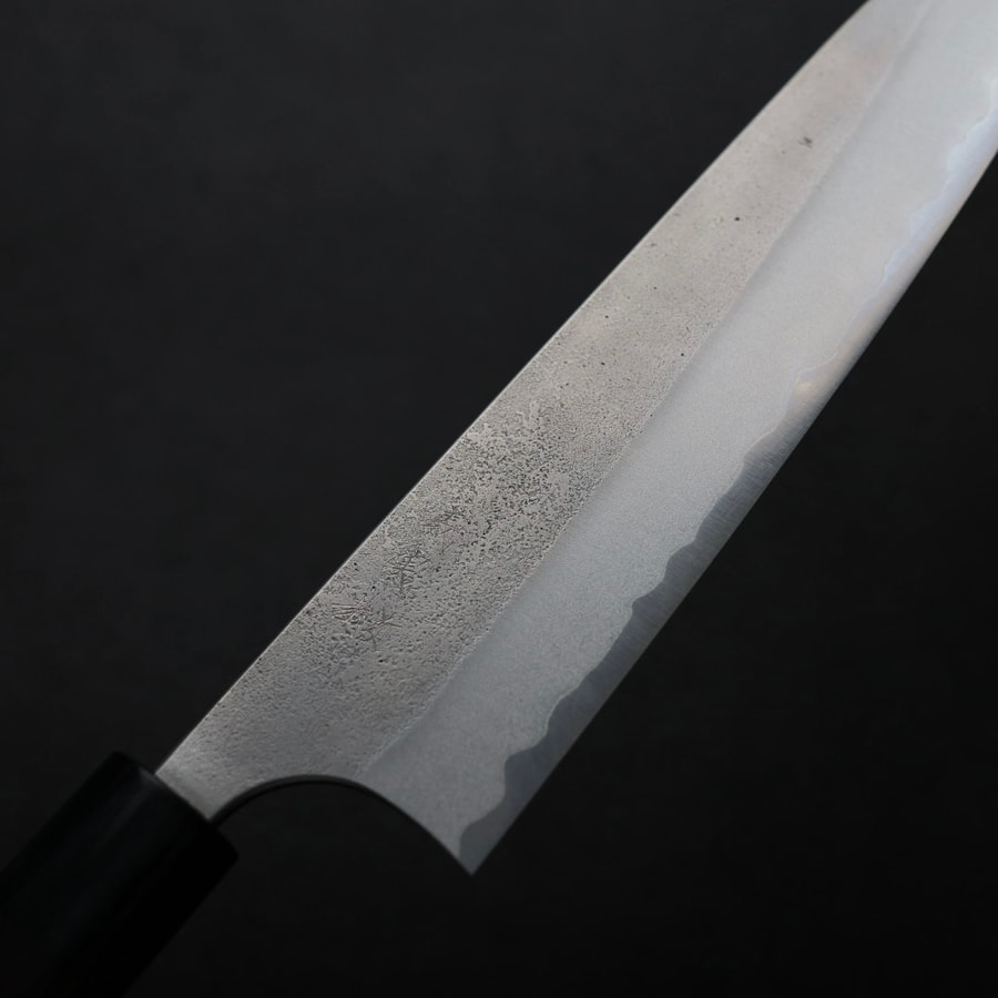 加藤義実 牛刀 210mm<br>青紙超級鋼 梨地:圖片 5