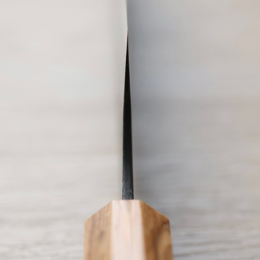 katoyoshimi-bunka-as-4 加藤義實 文化刀 170mm 青紙超級鋼 黑打墨流