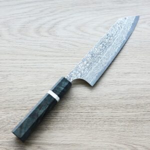 katoyoshimi-bunka-vg10dw 加藤義実 文化 170mm VG10 黑染鎳大馬士革 穩定樺木柄