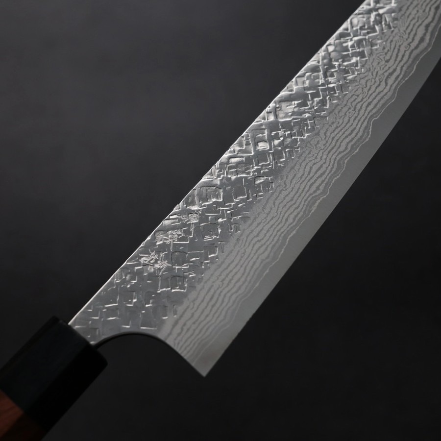 加藤義實 牛刀 210mm VG10鋼<br>鍛造/大馬士革