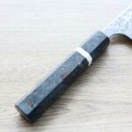 katoyoshimi-gyuto-vg10dw-3-1 加藤義実 牛刀 210mm VG10 黑染鎳大馬士革 穩定樺木柄