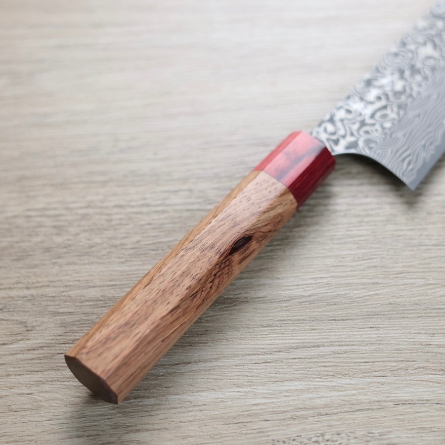 katoyoshimi-gyuto240-dw-3 加藤義實 牛刀 240mm SG2粉末HSS鋼 鎳染大馬士革