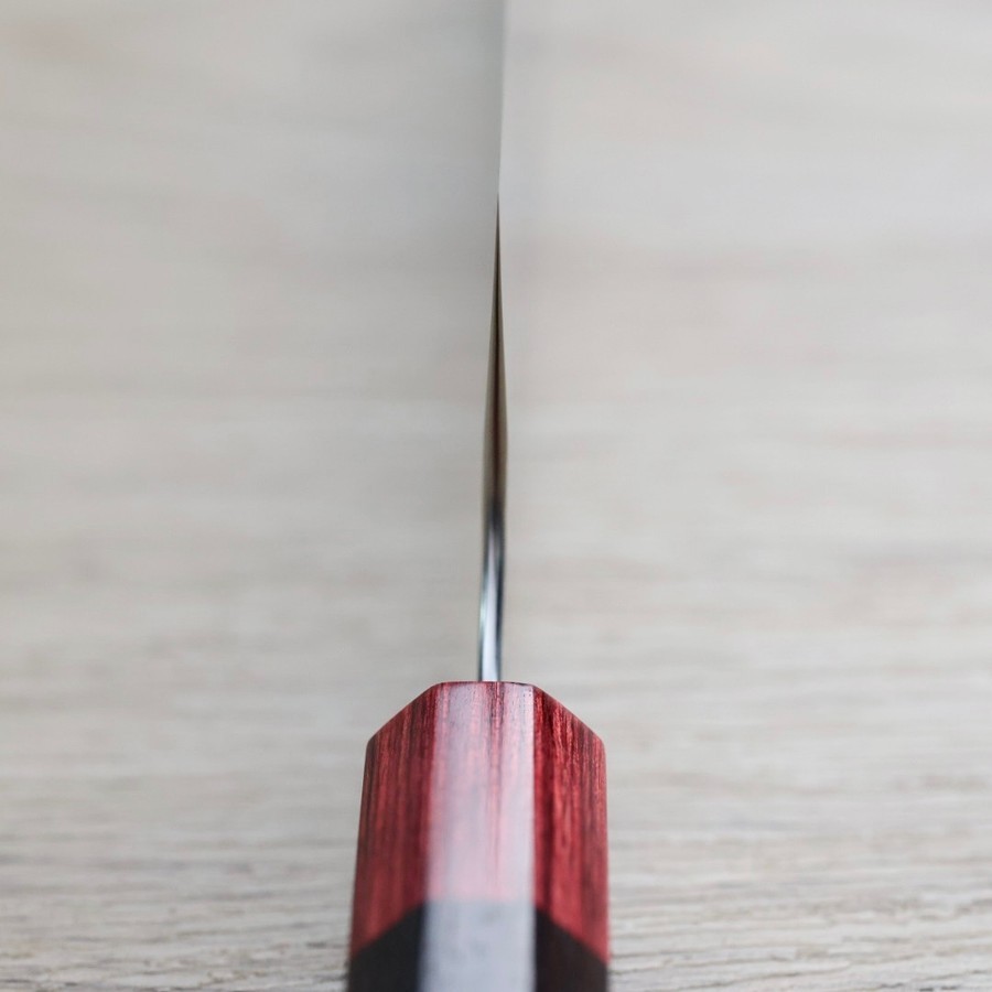 katoyoshimi-k240-mn-4 加藤義實 水波 切付牛刀 240mm<br>SG2粉末HSS鋼