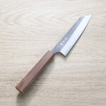 加藤義實 小文化刀 130mm 青紙超級鋼 黑打