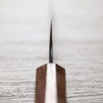 加藤義實 小文化刀 130mm 青紙超級鋼 黑打