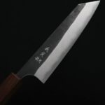 加藤義實 小文化刀 130mm 青紙超級鋼 黑打
