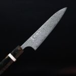 加藤義実 蔬果刀 120mm VG10 黑染鎳大馬士革 穩定樺木柄