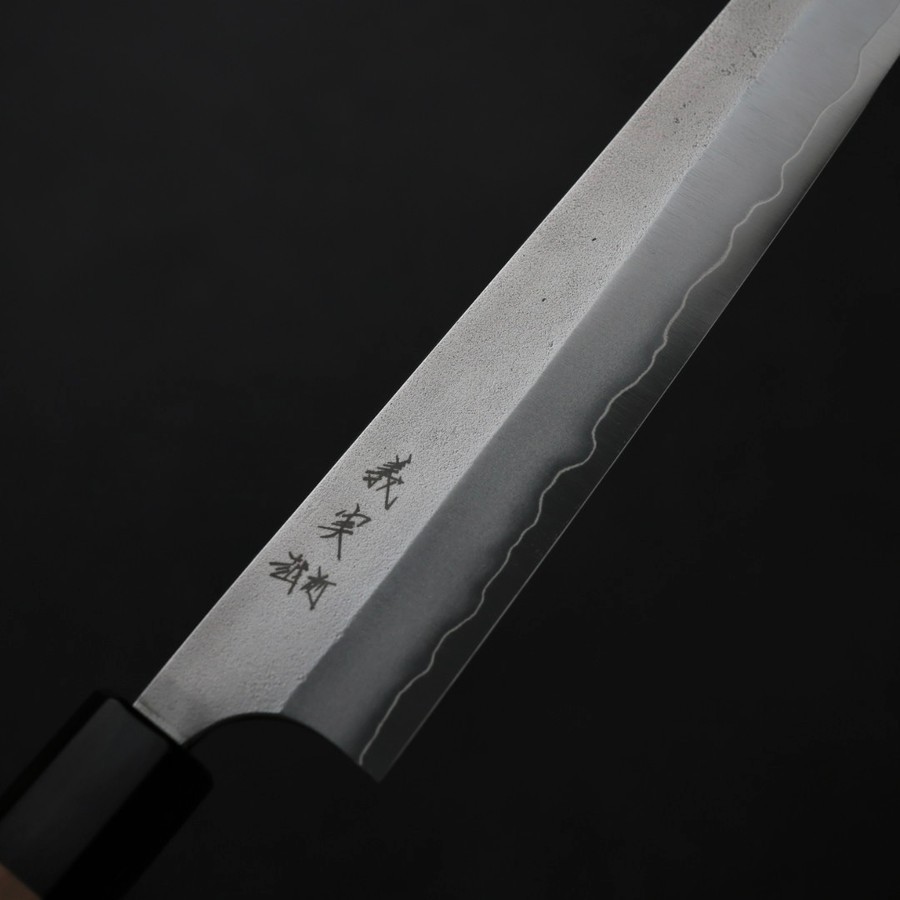 加藤義實 筋引 270mm <br>銀三鋼 鍛造/梨地