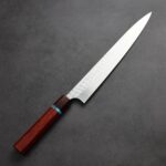 加藤義實 水波 筋引 270mm <br>SG2粉末HSS鋼 藍松石環