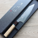 kurosakiyu-bunka-skt-2 黑崎優 閃光 文化刀 165mm SG2粉末HSS鋼 綠松石環柄