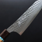 kurosakiyu-bunka-skt-5 黑崎優 閃光 文化刀 165mm SG2粉末HSS鋼 綠松石環柄