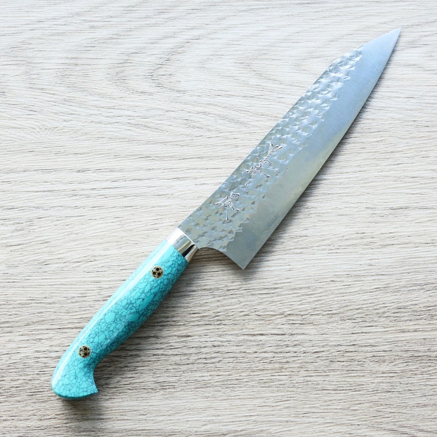 黑崎優 閃光 牛刀 180mm SG2粉末HSS鋼 綠松石洋柄