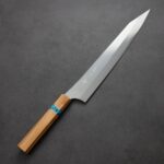 kurosakiyu-sj270gkb 黑崎優 月光 筋引 270mm VG XEOS鋼 橄欖木藍松石環