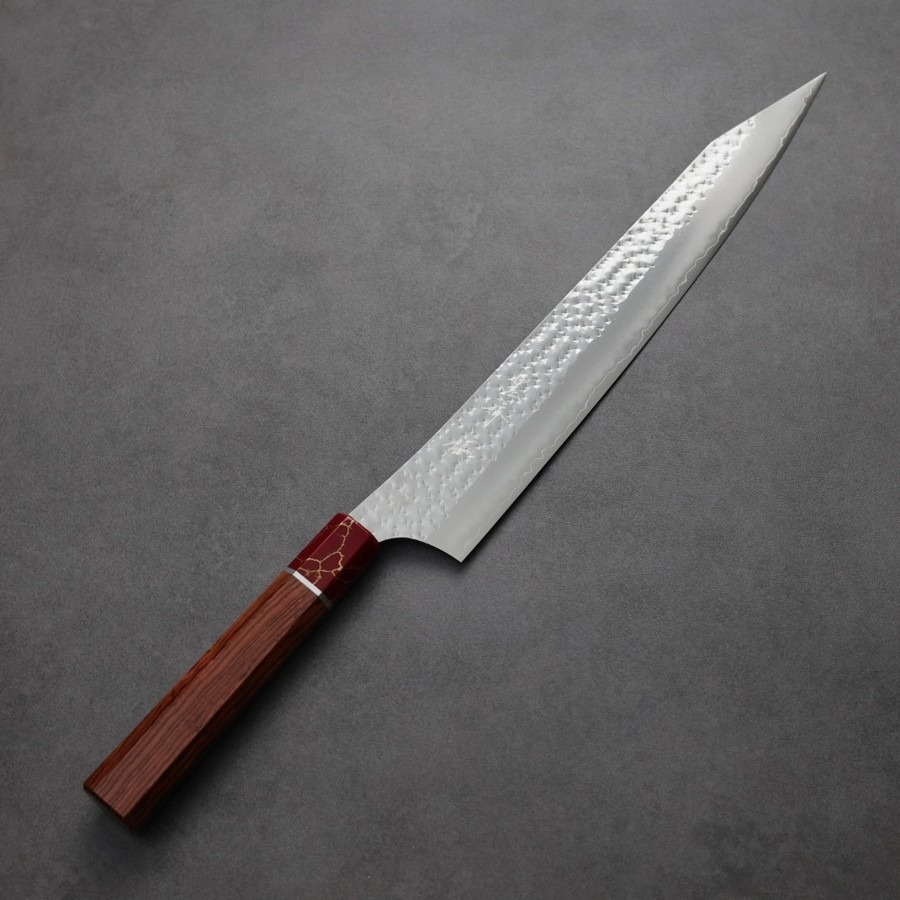 kurosakiyu-sj270skr 黑崎優 閃光 筋引 270mm SG2粉末HSS鋼 玫瑰木紅松石