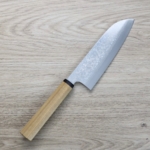 黑崎真 三德刀 170mm VG10Ｗ鋼<br>大馬士革