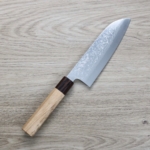 黑崎真 三德刀 170mm VG10Ｗ鋼<br>大馬士革