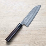makoto-santoku-vg7d-1 黑崎真 三德刀 165mm VG7鋼 鎚目大馬士革