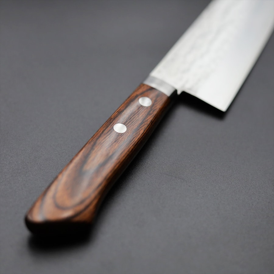 matsutani-gyuto-vg1-4 增谷訓生 牛刀 180mm VG1鋼 鎚目