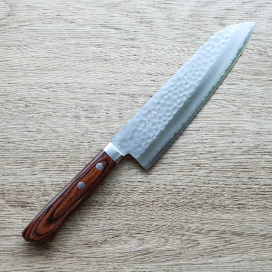 matsutani-gyuto-vg1 增谷訓生 牛刀 180mm VG1鋼 鎚目