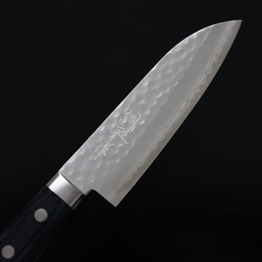 matsutani-ksantoku-vg10b-5 增谷訓生 小三德刀 130mm VG10鋼 刻流 藍柄