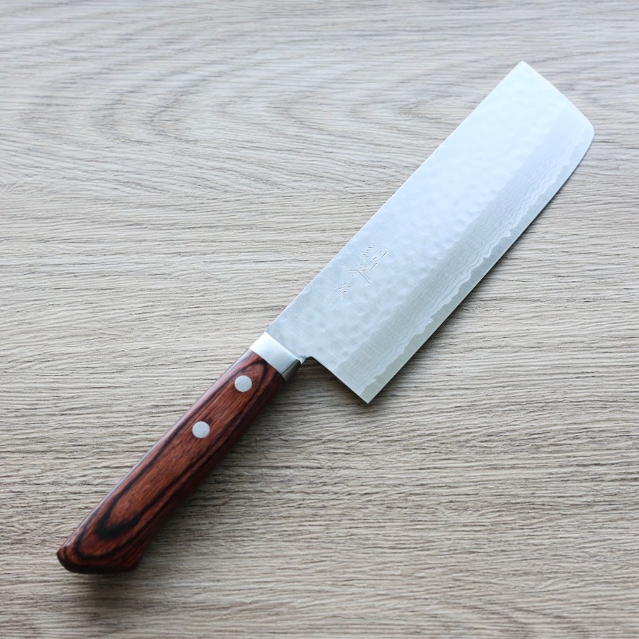 matsutani-nakiri-vg10-k 增谷訓生 寬版菜切 165mm VG10鋼 刻流