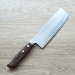 matsutani-nakiri-vg10-ks 增谷訓生 寬版菜切刀 165mm VG10鋼 刻流 蘇格蘭柄